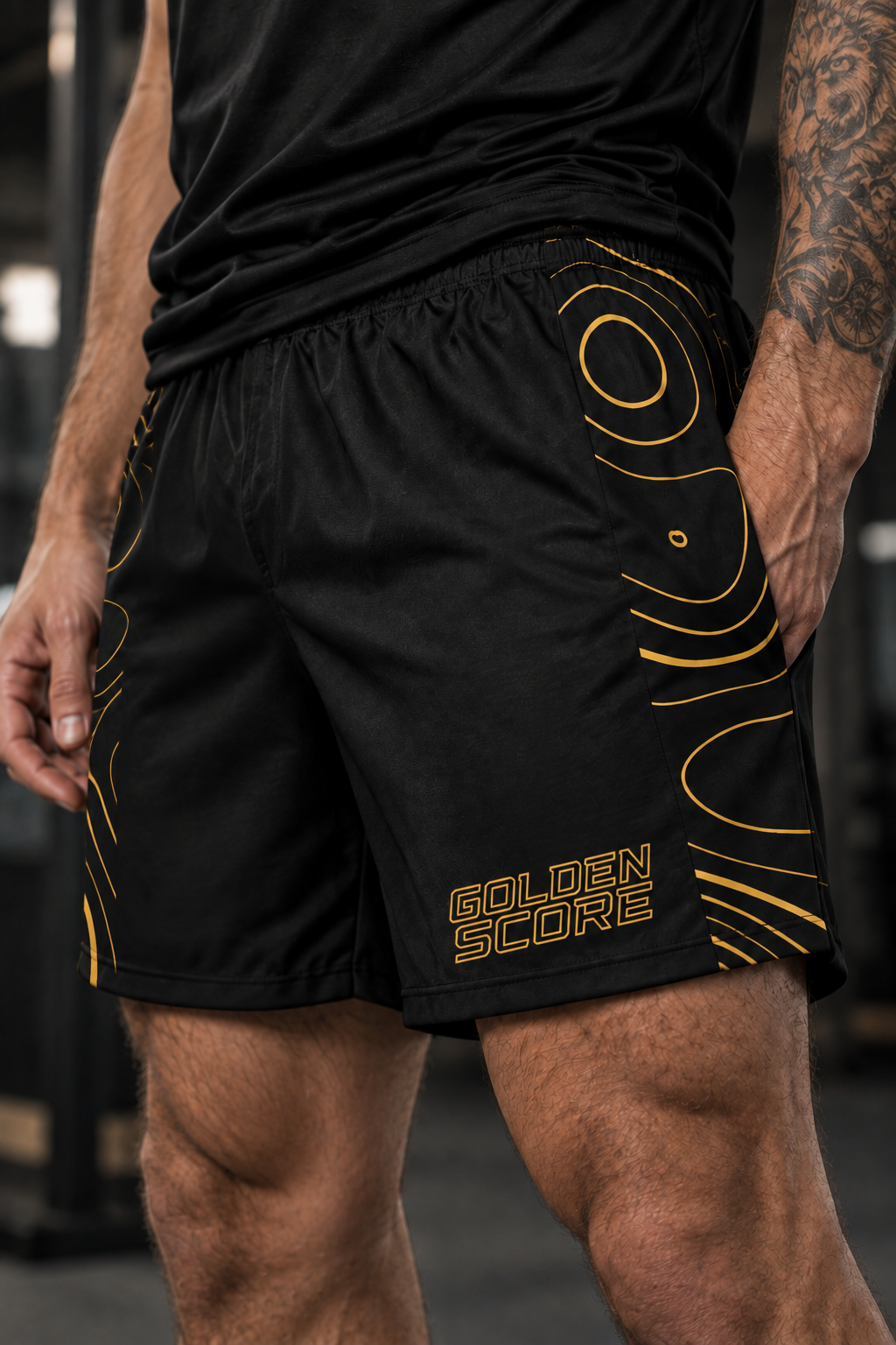 Topographic Athletic Shorts